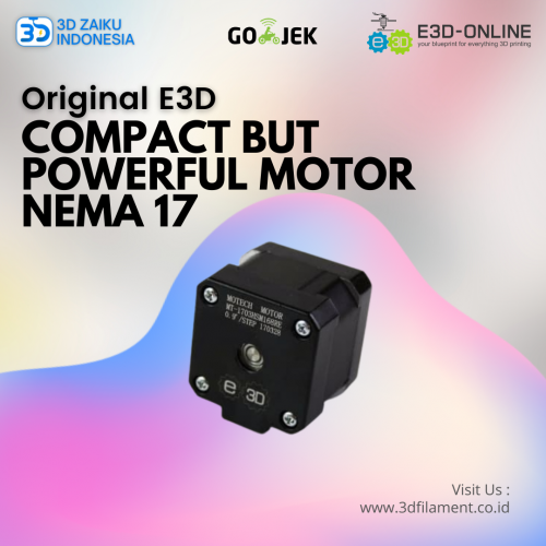 Original E3D Compact but Powerful Motor NEMA 17 Motor dari UK